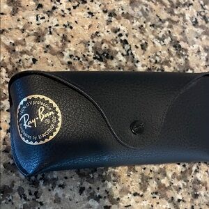 Ray-Ban Black Leather Sunglasses Case